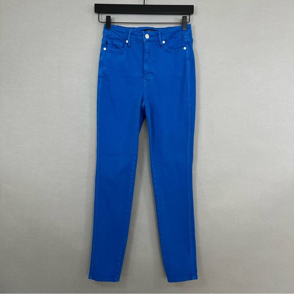 Judy Blue Jeans Cobalt Blue Skinny Leg Mid Rise - Picture 1 of 13